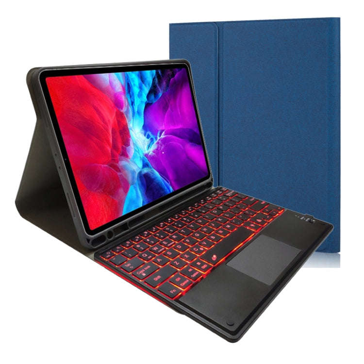 RK11T Backlight Detachable Touch Bluetooth Keyboard TPU Horizontal Flip Leather Tablet Case for i...