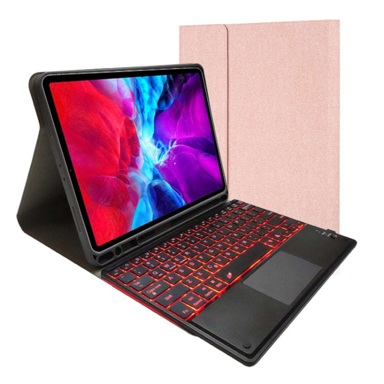 RK11T Backlight Detachable Touch Bluetooth Keyboard TPU Horizontal Flip Leather Tablet Case for i...