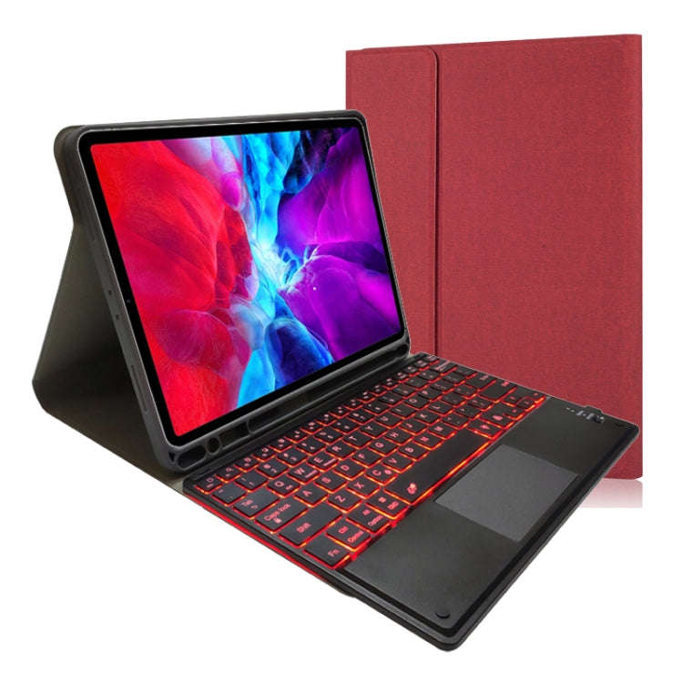 RK11T Backlight Detachable Touch Bluetooth Keyboard TPU Horizontal Flip Leather Tablet Case for i...