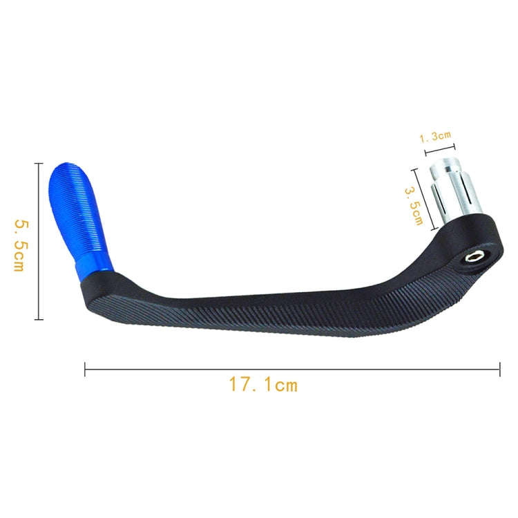 2 PCS Motorcycle Modification Accessories Striped Horn Shape Gear Brake Clutch Handbrake(Blue)