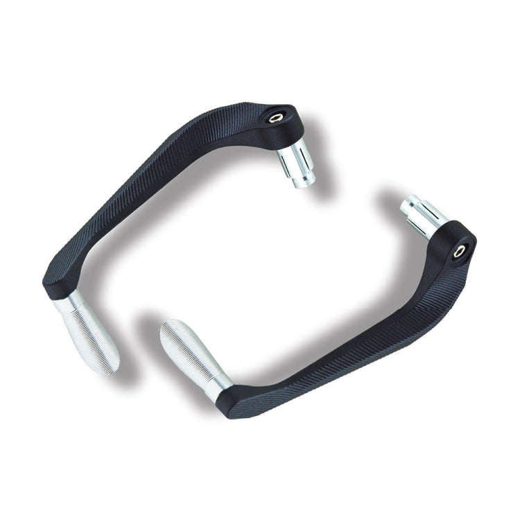 2 PCS Motorcycle Modification Accessories Striped Horn Shape Gear Brake Clutch Handbrake(Silver)