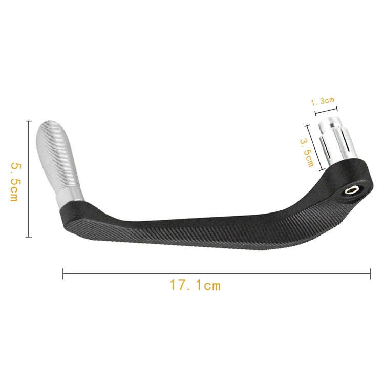 2 PCS Motorcycle Modification Accessories Striped Horn Shape Gear Brake Clutch Handbrake(Silver)