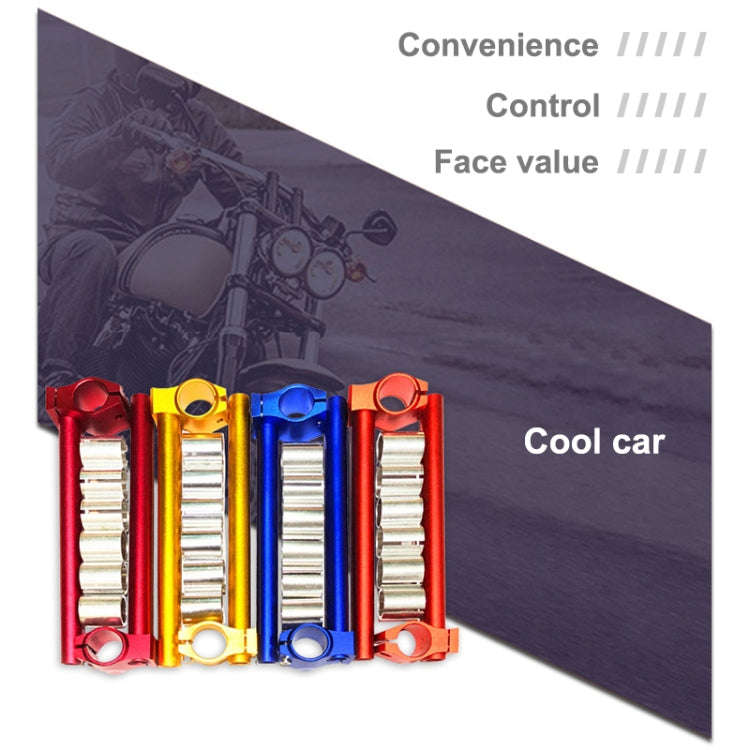 Motorcycle Modification Accessories CNC Handle Bar Grips Set(Red)