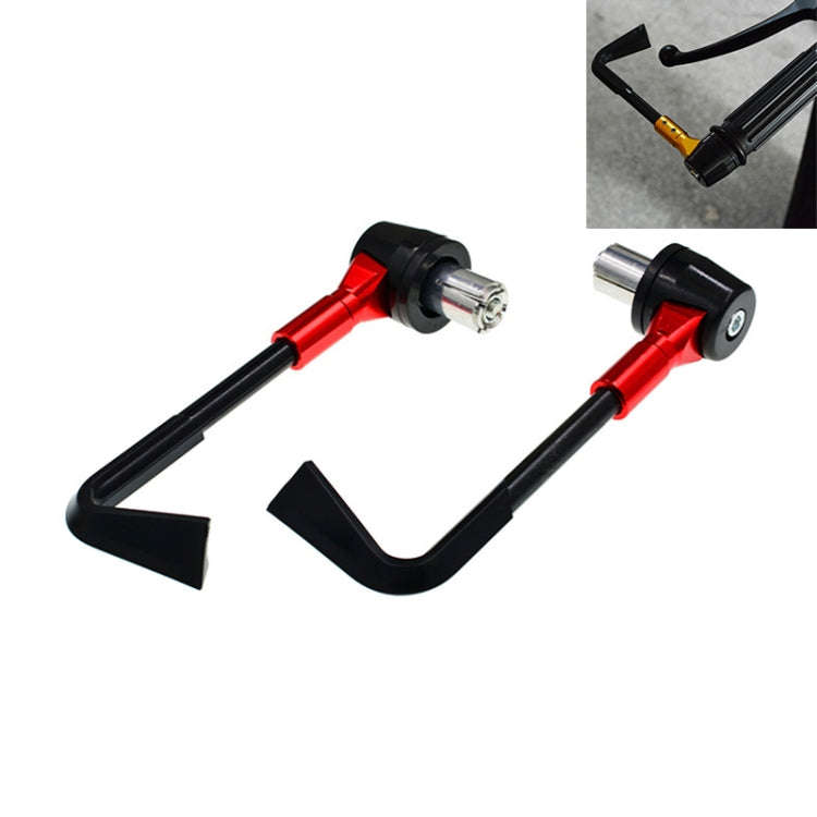 2 PCS Universal 22mm Shockproof Protection Rod CNC Horn Shape Handbrake Motorcycle Modification A...