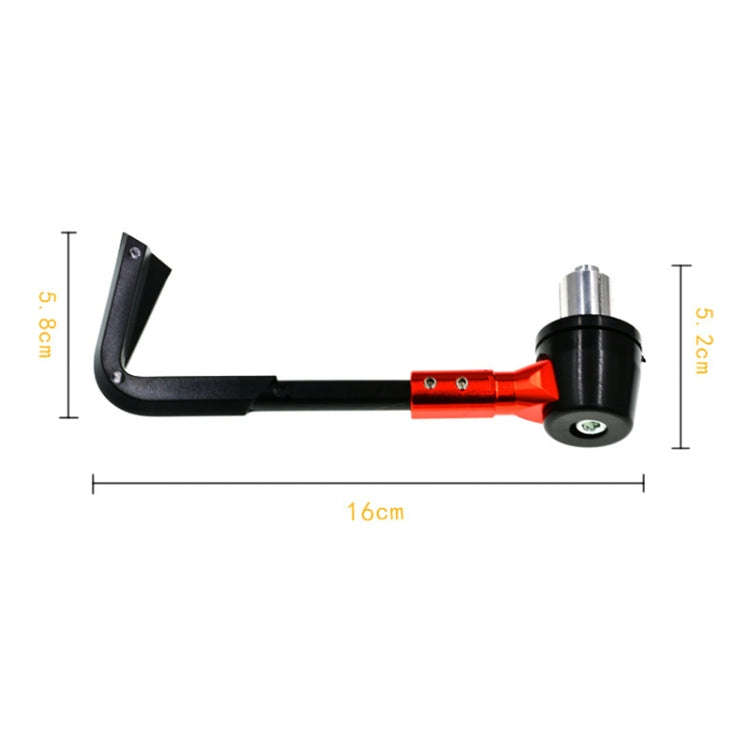 2 PCS Universal 22mm Shockproof Protection Rod CNC Horn Shape Handbrake Motorcycle Modification A...