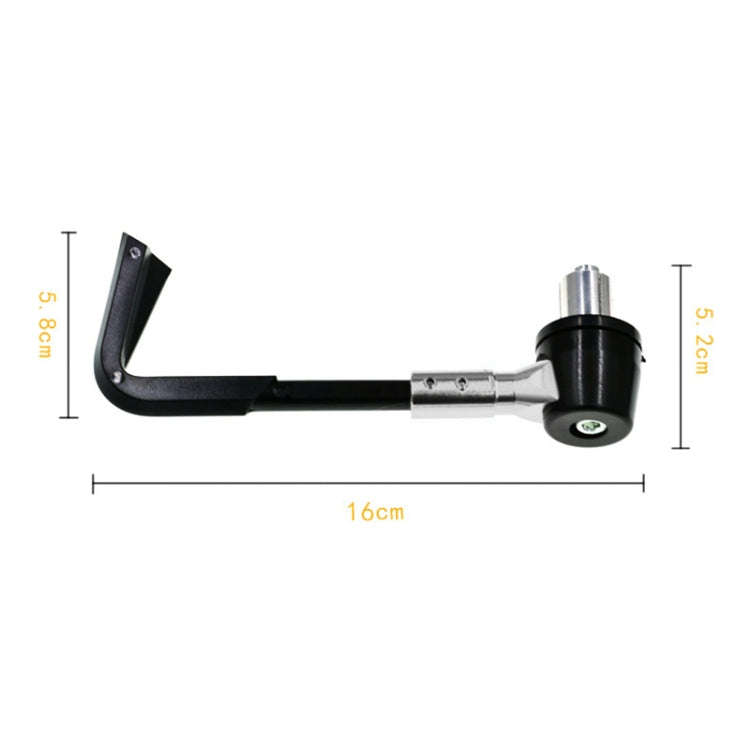 2 PCS Universal 22mm Shockproof Protection Rod CNC Horn Shape Handbrake Motorcycle Modification A...