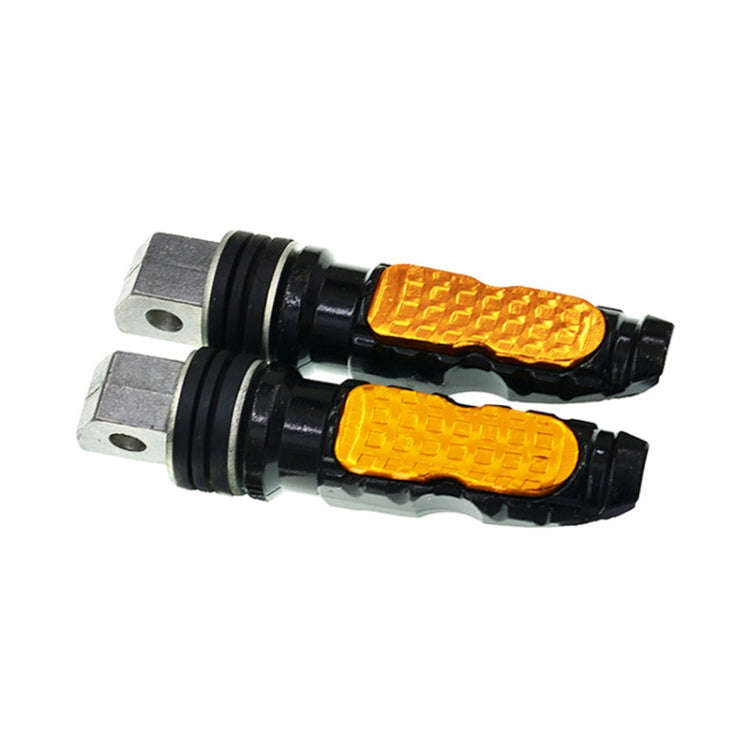Universal Motor Bike Footpegs Foot Rests Rear Pedals Set Motorcycle Modification Accessories(Gold)
