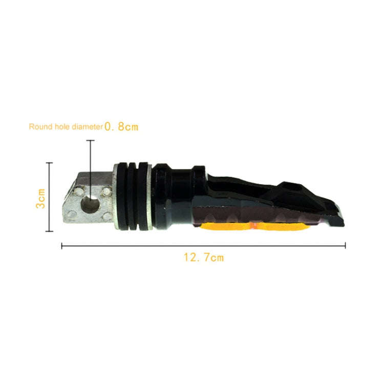 Universal Motor Bike Footpegs Foot Rests Rear Pedals Set Motorcycle Modification Accessories(Gold)