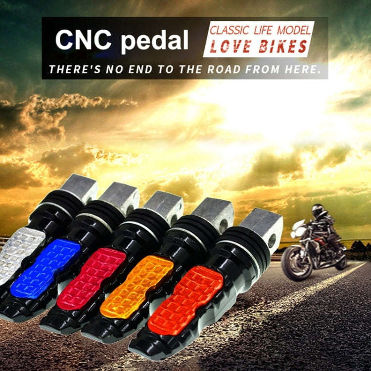Universal Motor Bike Footpegs Foot Rests Rear Pedals Set Motorcycle Modification Accessories(Gold)