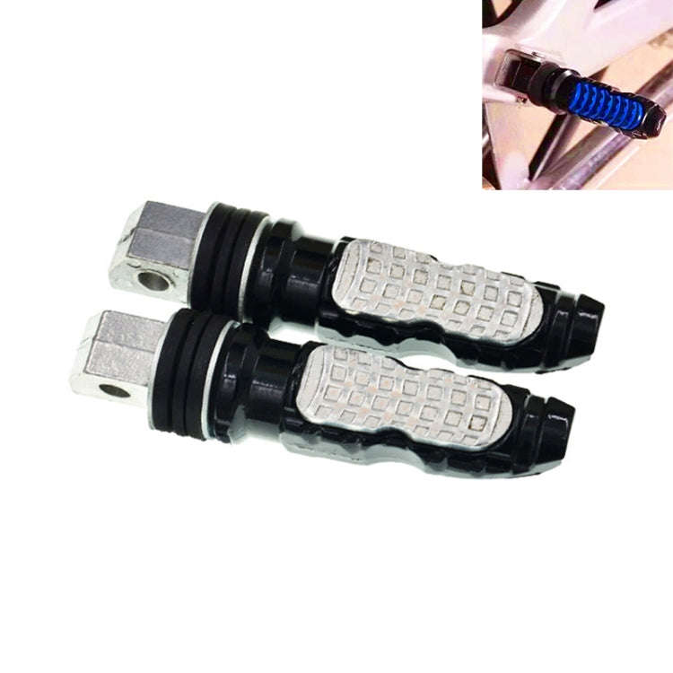 Universal Motor Bike Footpegs Foot Rests Rear Pedals Set Motorcycle Modification Accessories(Silver)