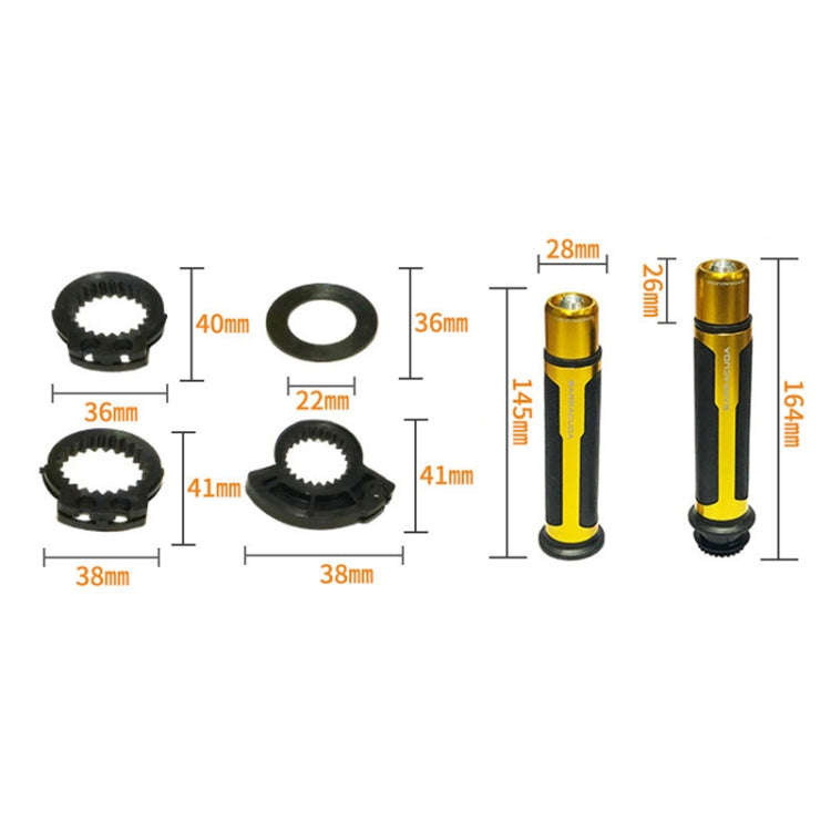Motorcycle Modification Accessories Hand Grip Cover Handlebar Set(Red)