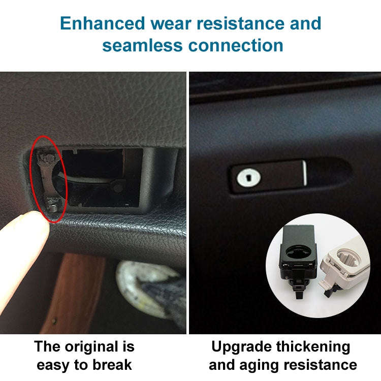 Car Glove Box Handle Switch for Mercedes-Benz W212 2008-2014, Left Driving(Grey White)