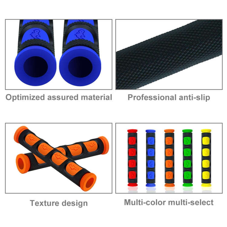 2 PCS Motorcycle Modification Accessories PVC Horn ShapeHand Grip Cover Handlebar Set(Red)