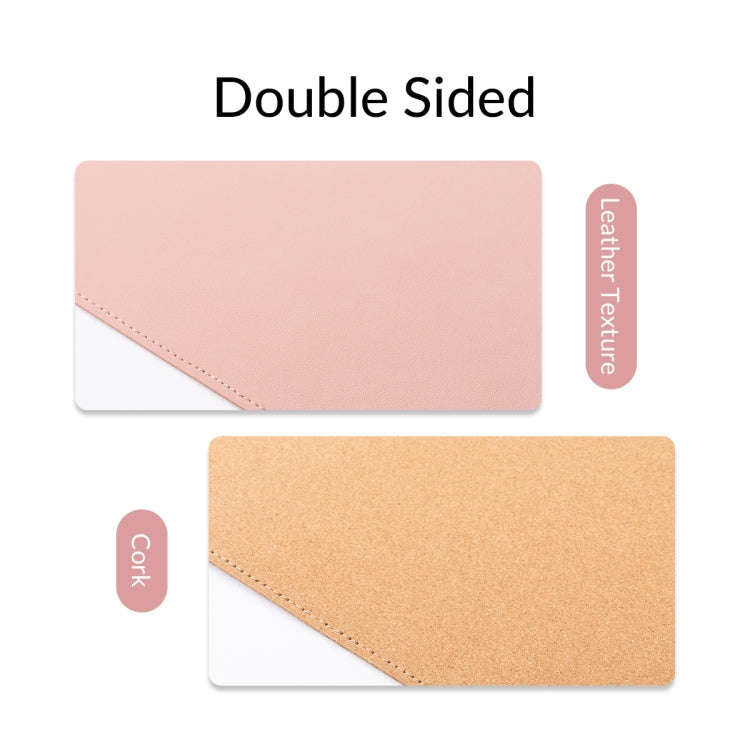 ORICO Double Sided Mouse Pad, Size: 300x600mm, Color:Cork + Pink PU