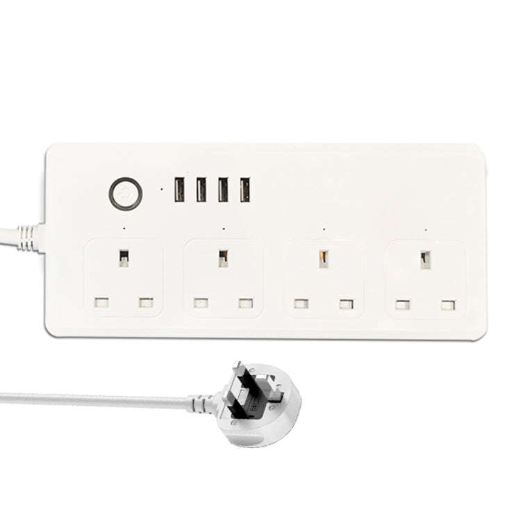 WIFI  13A SM-SO301-K 4 Holes + 4 USB Multi-purpose Smart Power Strip, UK Plug