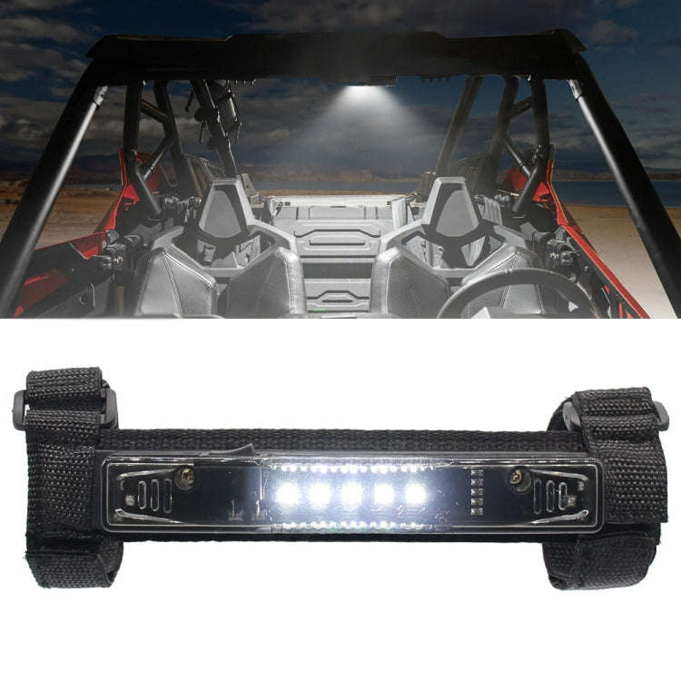 Motorcycle LED Guard Bar Light for UTV ATV Polaris RZR Golf Cart(Smoked)