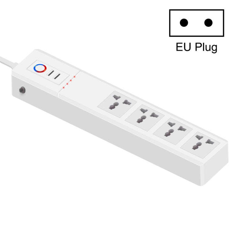 ZigBee 16A SM-SO306-M 4 Holes + 2 USB Multi-purpose Smart Power Strip(EU Plug)