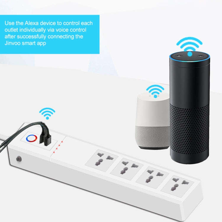 ZigBee 16A SM-SO306-M 4 Holes + 2 USB Multi-purpose Smart Power Strip(UK Plug)