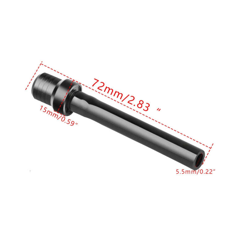 5 PCS Universal Motorcycle Tank Gas Fuel Cap Valve Vent Breather Hose Tube(Silver)