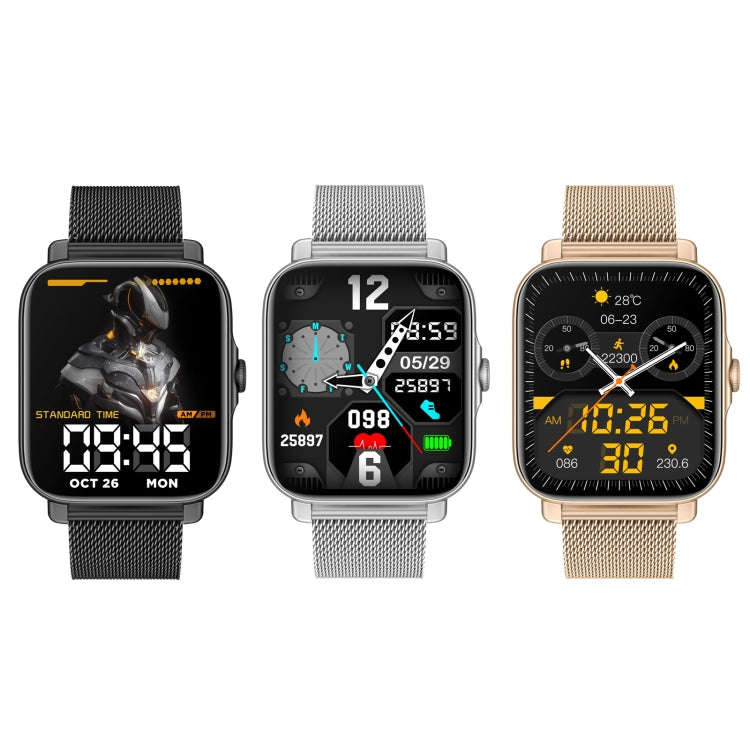 GT30 1.69 inch TFT Screen Smart Watch, Steel Bnad IP67 Waterproof Support Bluetooth Call / Multip...