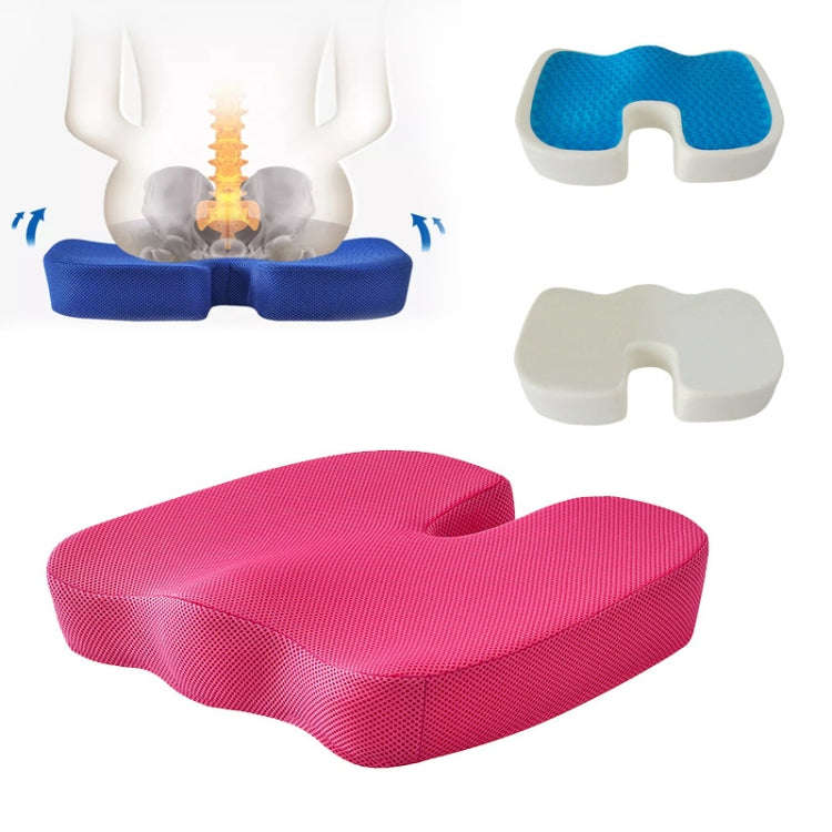 Soft U-shaped cushion Ergonomic Seat, Model:Mesh Style(Red)
