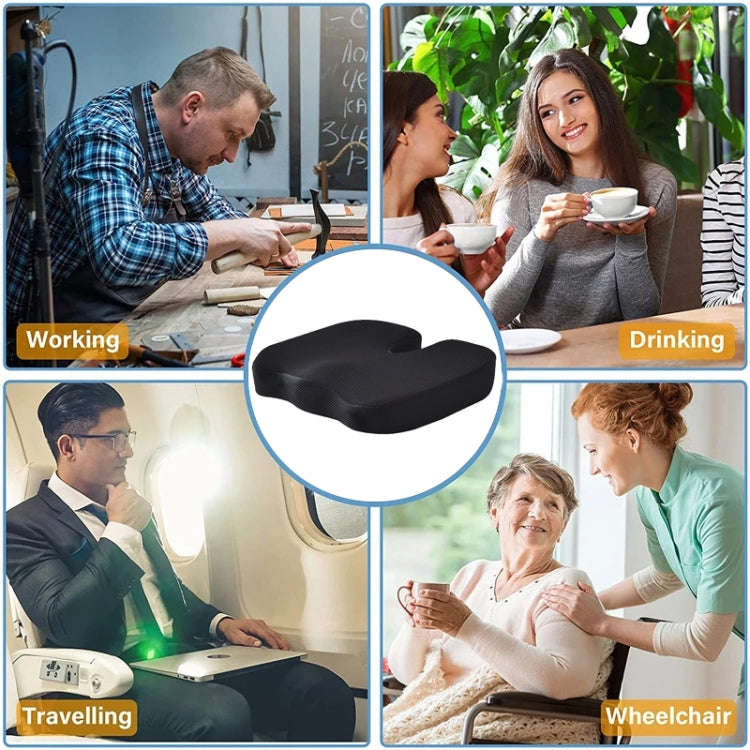 Soft U-shaped cushion Ergonomic Seat, Model:Mesh Style(Blue)