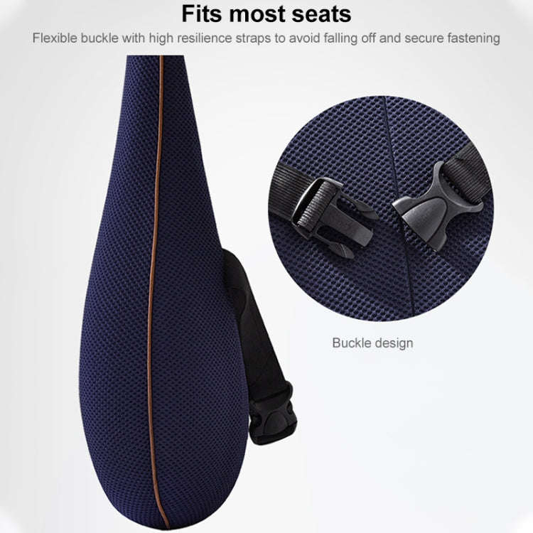Office Memory Foam Cushion Lumbar Support Cushion(Black)