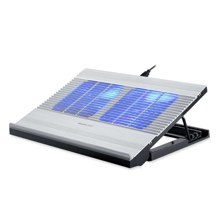 T10 Aluminum Alloy Multi Gear Adjustable Laptop Radiator(Silver)