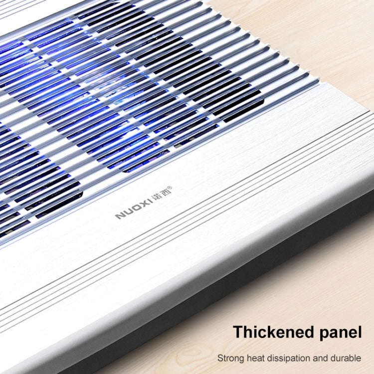 T10 Aluminum Alloy Multi Gear Adjustable Laptop Radiator(Silver)