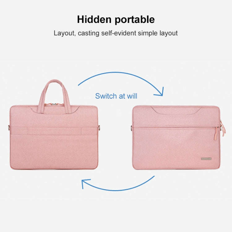 Handbag Laptop Bag Inner Bag, Size:16.1 inch(Dark Blue)