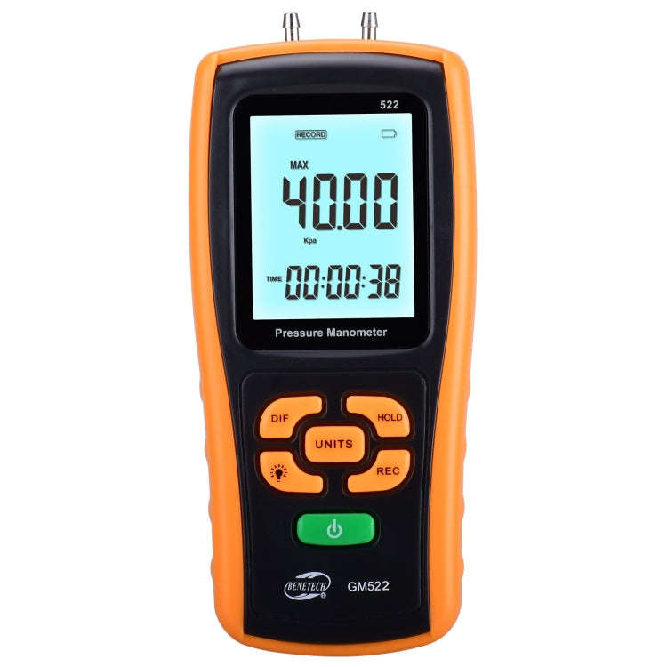 BENETECH GM522 Portable Pressure Gauge, Battery Not Included