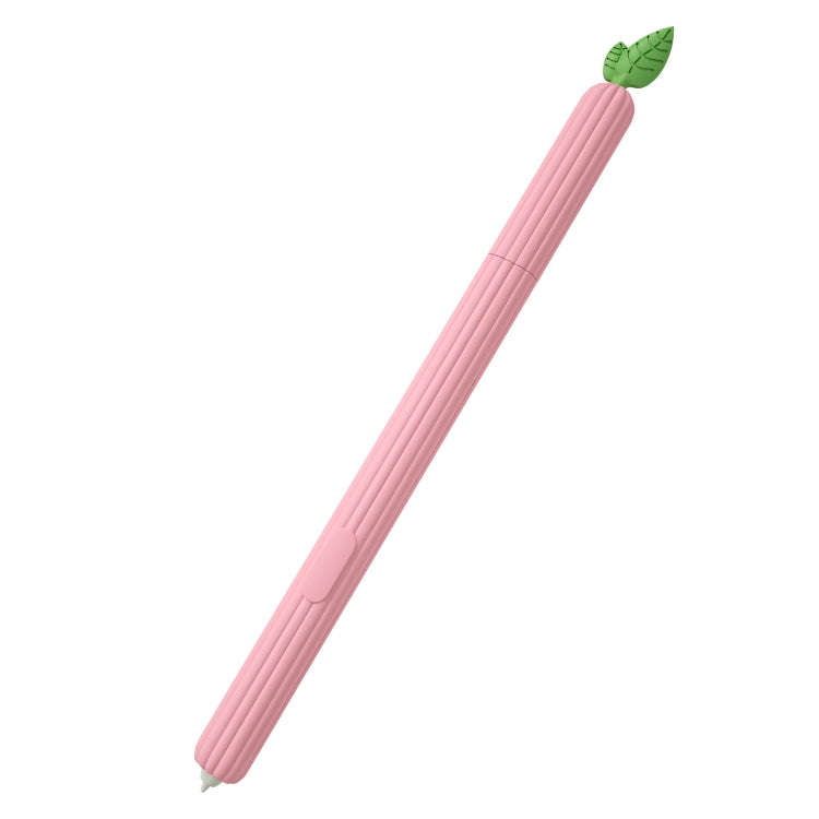 Fruit and Vegetable Shape Stylus Silicone Protective Case For Samsung Galaxy Tab S6(Peach)