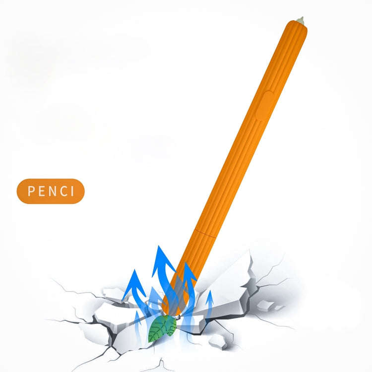 Fruit and Vegetable Shape Stylus Silicone Protective Case For Samsung Galaxy Tab S6(Carrot)