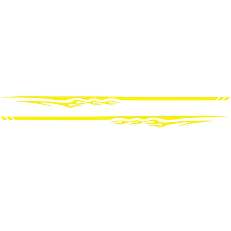 2 PCS/Set D-280 Flame Streak Pattern Car Modified Decorative Sticker(Yellow)