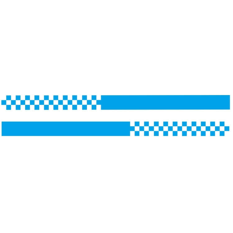 2 PCS/Set D-282 Waistline Pattern Car Modified Decorative Sticker(Blue)