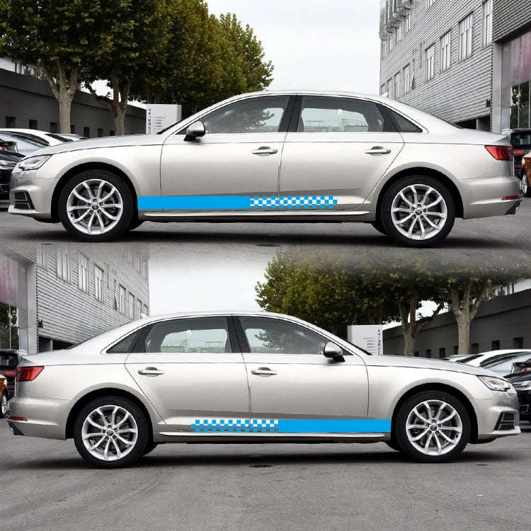 2 PCS/Set D-282 Waistline Pattern Car Modified Decorative Sticker(Blue)