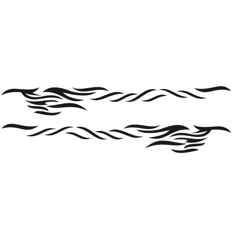 2 PCS/Set D-369 Totem Pattern Car Decorative Sticker(Black)