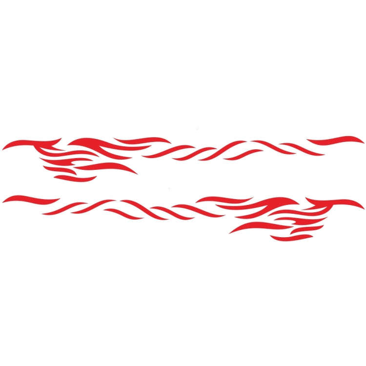 2 PCS/Set D-369 Totem Pattern Car Decorative Sticker(Red)