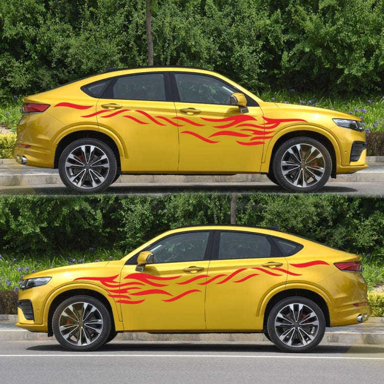 2 PCS/Set D-369 Totem Pattern Car Decorative Sticker(Red)