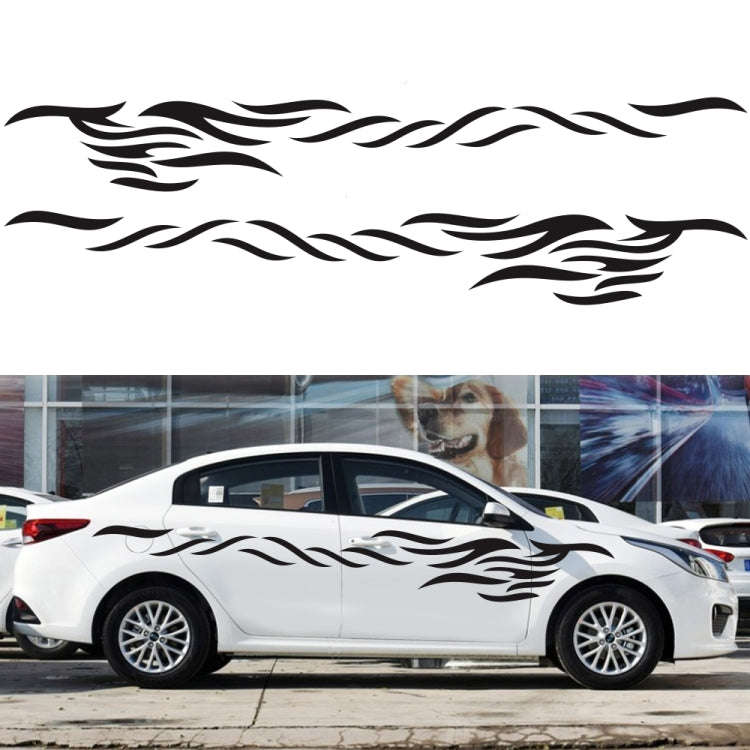 2 PCS/Set D-369 Totem Pattern Car Decorative Sticker(Black)