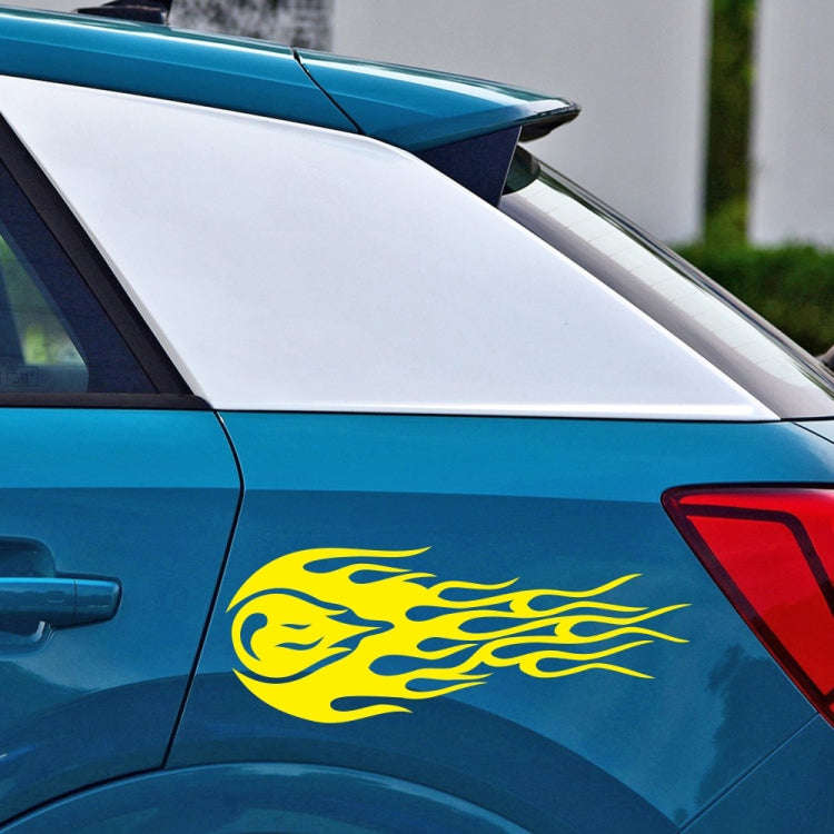 D-451 Car Modified Side Door Front Rear Bumpers Rearview Mirror Decorative Sticker(Yellow)