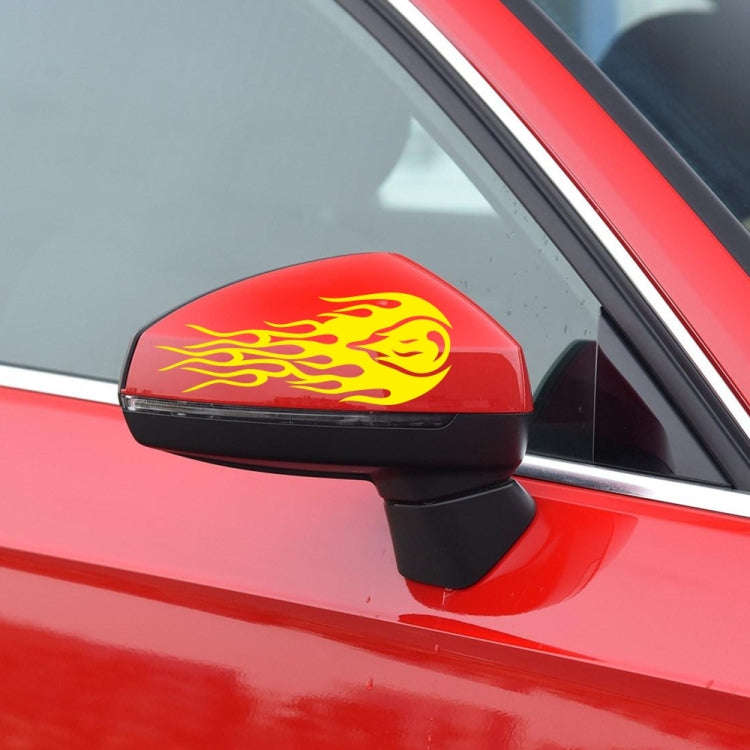 D-451 Car Modified Side Door Front Rear Bumpers Rearview Mirror Decorative Sticker(Yellow)