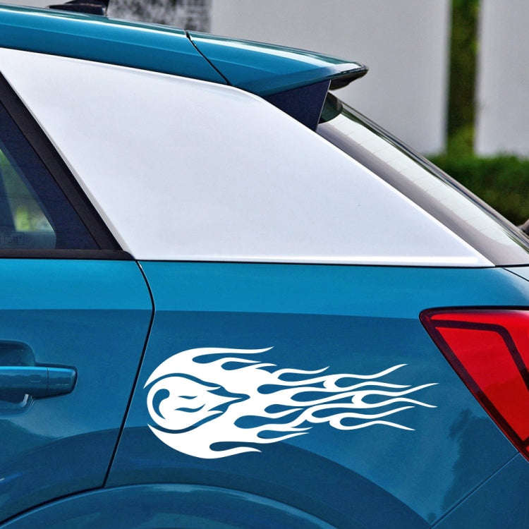 D-451 Car Modified Side Door Front Rear Bumpers Rearview Mirror Decorative Sticker(White)