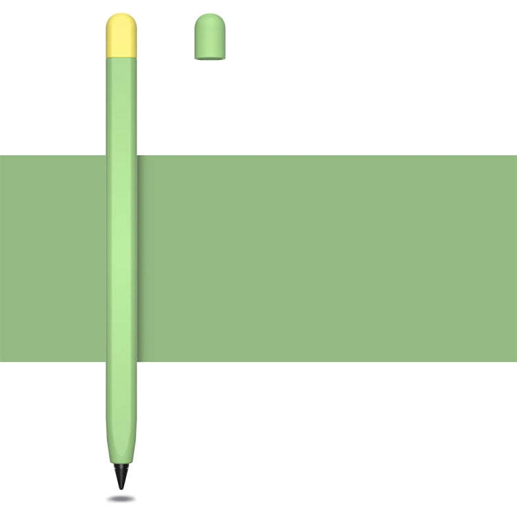 Contrasting Color Series Liquid Silicone Protective Case For Honor Magic Pencil 2(Green Grass)