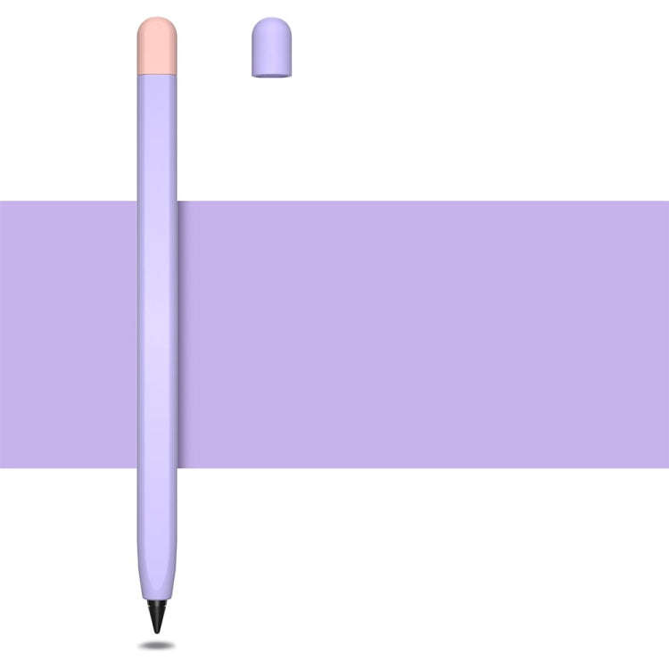 Contrasting Color Series Liquid Silicone Protective Case For Honor Magic Pencil 2(Lavender Purple)
