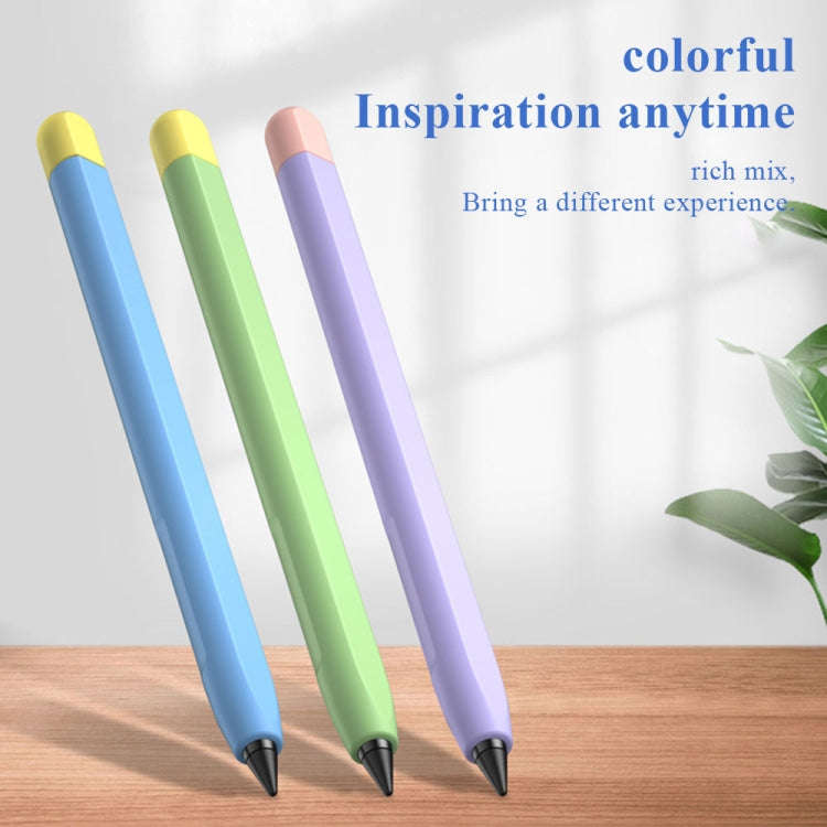 Contrasting Color Series Liquid Silicone Protective Case For Honor Magic Pencil 2(Green Grass)