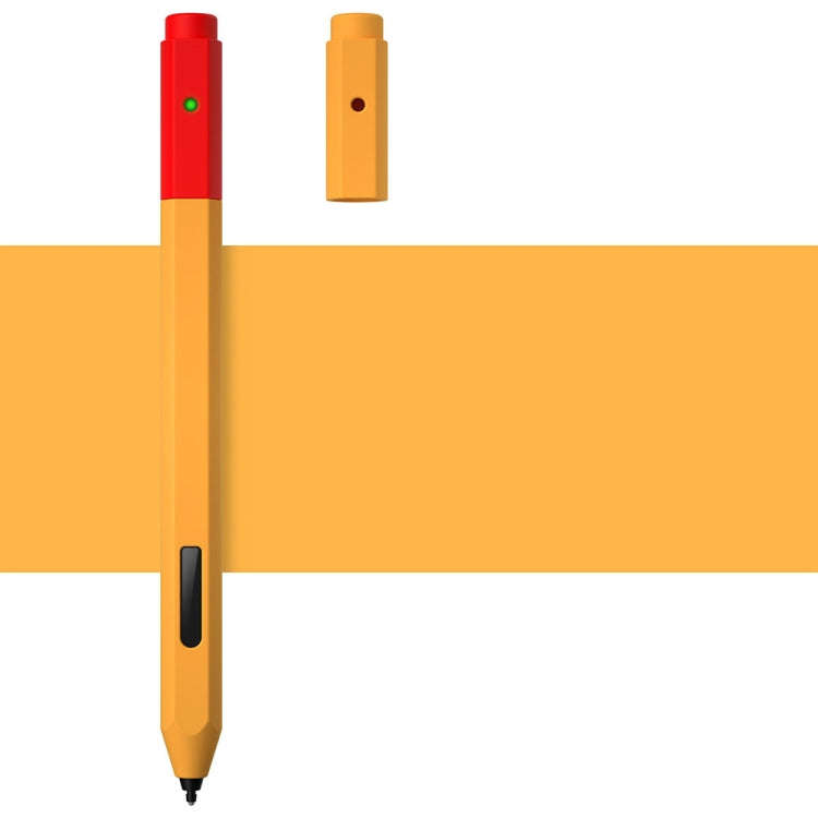 Contrasting Color Series Liquid Silicone Protective Case For MicroSoft Surface Pen(Orange)