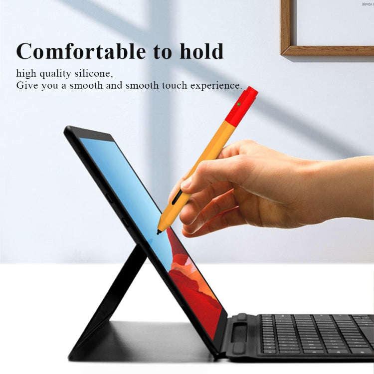 Contrasting Color Series Liquid Silicone Protective Case For MicroSoft Surface Pen(Pink)