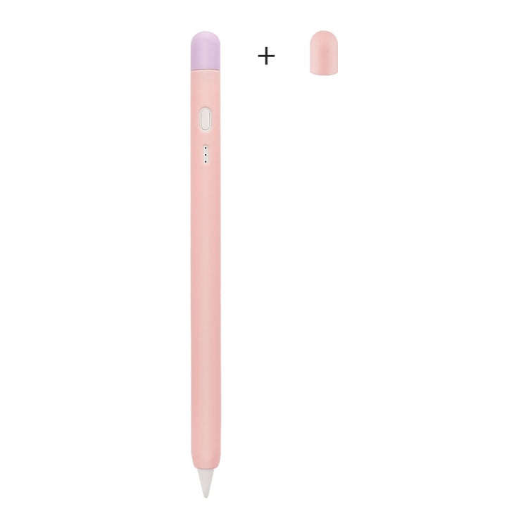 Contrasting Color Series Silicone Protective Pen Case For Yibosi 6(Pink)
