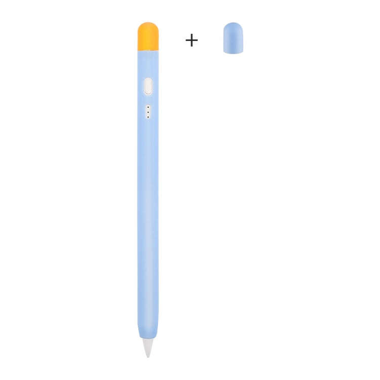 Contrasting Color Series Silicone Protective Pen Case For Yibosi 6(Sky Blue)